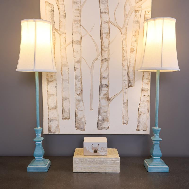 Set of 2 28" Buffet Lamps with Shades by Valerie