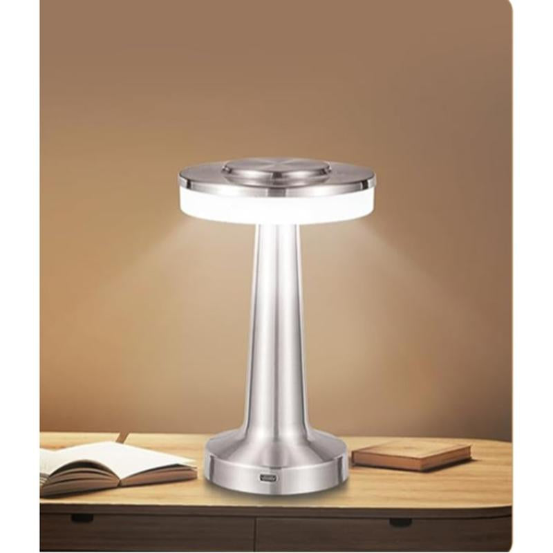 Portable LED Table Lamp with Touch Sensor, 3-Levels Brightness, Rechargeable Battery up to 48 Hours Usage, Night Light for Kids Nursery, Nightstand Lamp, Bedside Lamp (Gold)