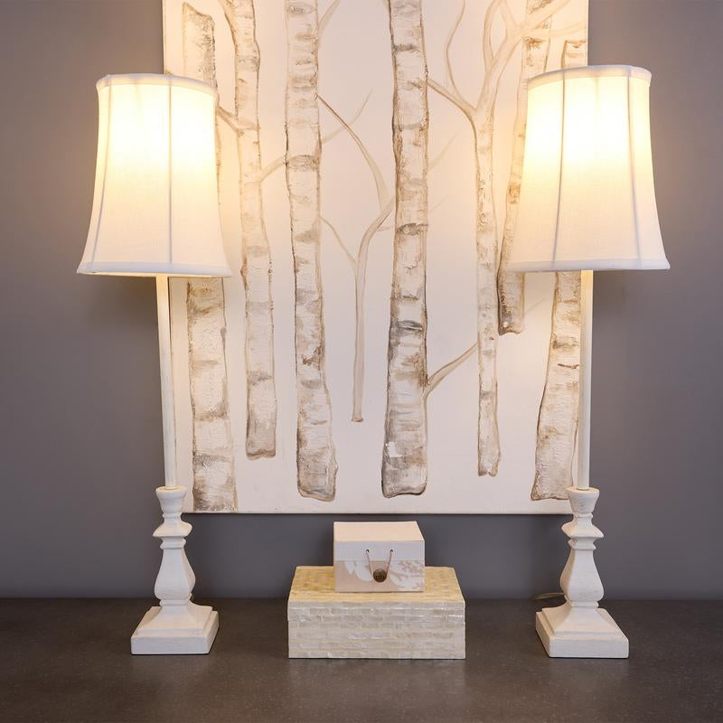 Set of 2 28" Buffet Lamps with Shades by Valerie