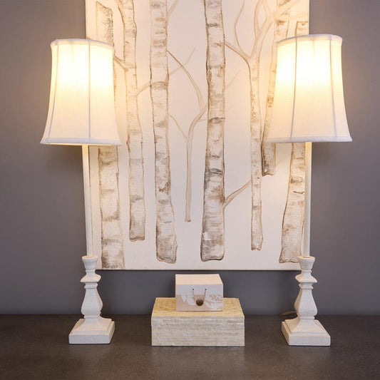 Set of 2 28" Buffet Lamps with Shades by Valerie