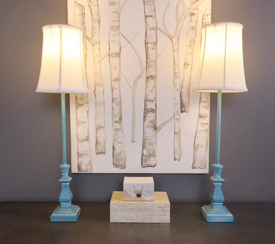 Set of 2 28" Buffet Lamps with Shades by Valerie