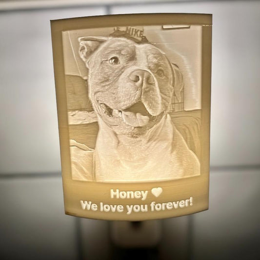 3D Printed Personalized Light Lithophane, Ideal Gift for Weddings, Anniversaries, Pets, Graduations, Holidays, Christmas, Mother'S Day, Valentine'S Day Lamps Lamps