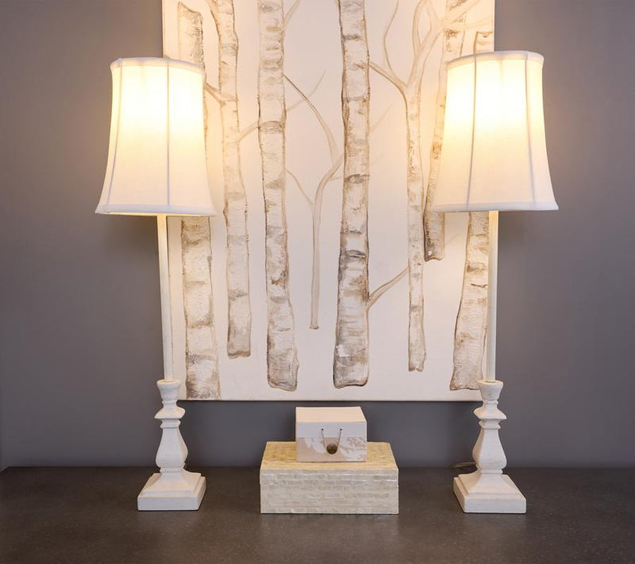 Set of 2 28" Buffet Lamps with Shades by Valerie